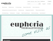 Tablet Screenshot of euphoria-shop.de